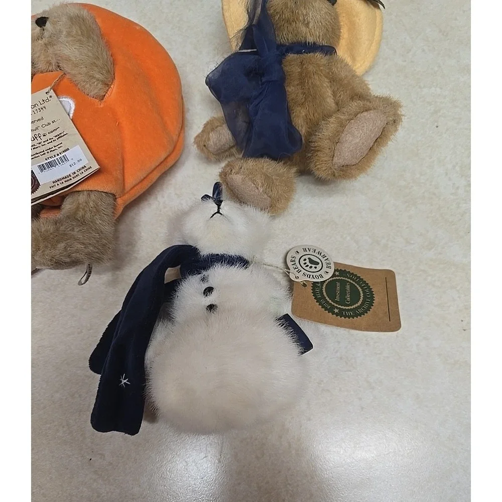 Lot of 3 NWT Vtg Boyds Bears M&M's, Nanette Dubeary Plush Stuffed Animal Toy‎
